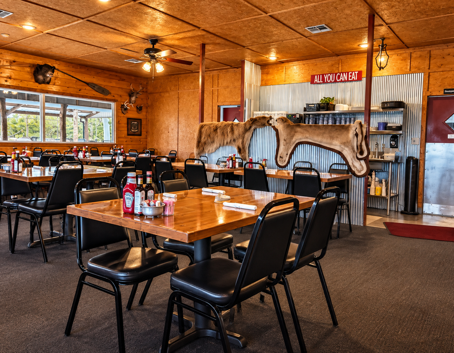 Simon's Catch dining room through the years